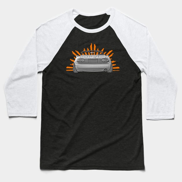 Miata Booty Patrol v2 Baseball T-Shirt by mudfleap